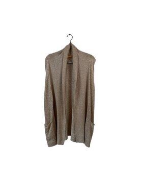 Ellen Tracy Tan Cardigan Vest Size Small